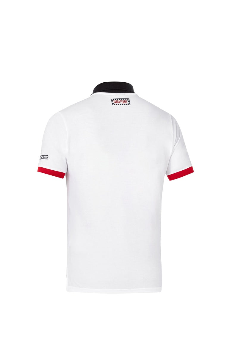 SPARCO 013040TFBIRS4XL Поло TARGA FLORIO #P1 Білий/Червоний XL Photo-1
