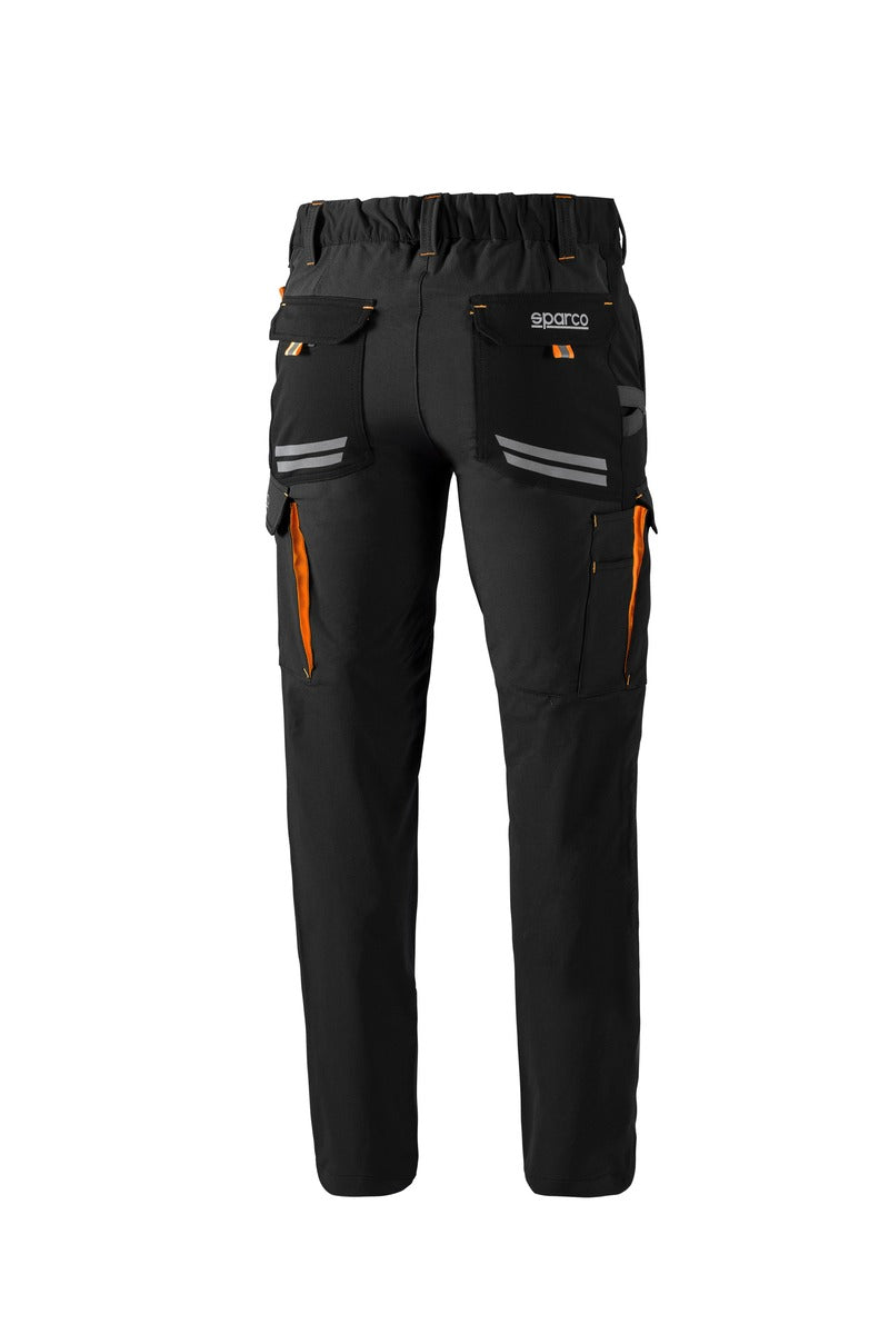 SPARCO 02417NRAF3L Штани механіка TW Чорний/Померанчевий L Photo-1