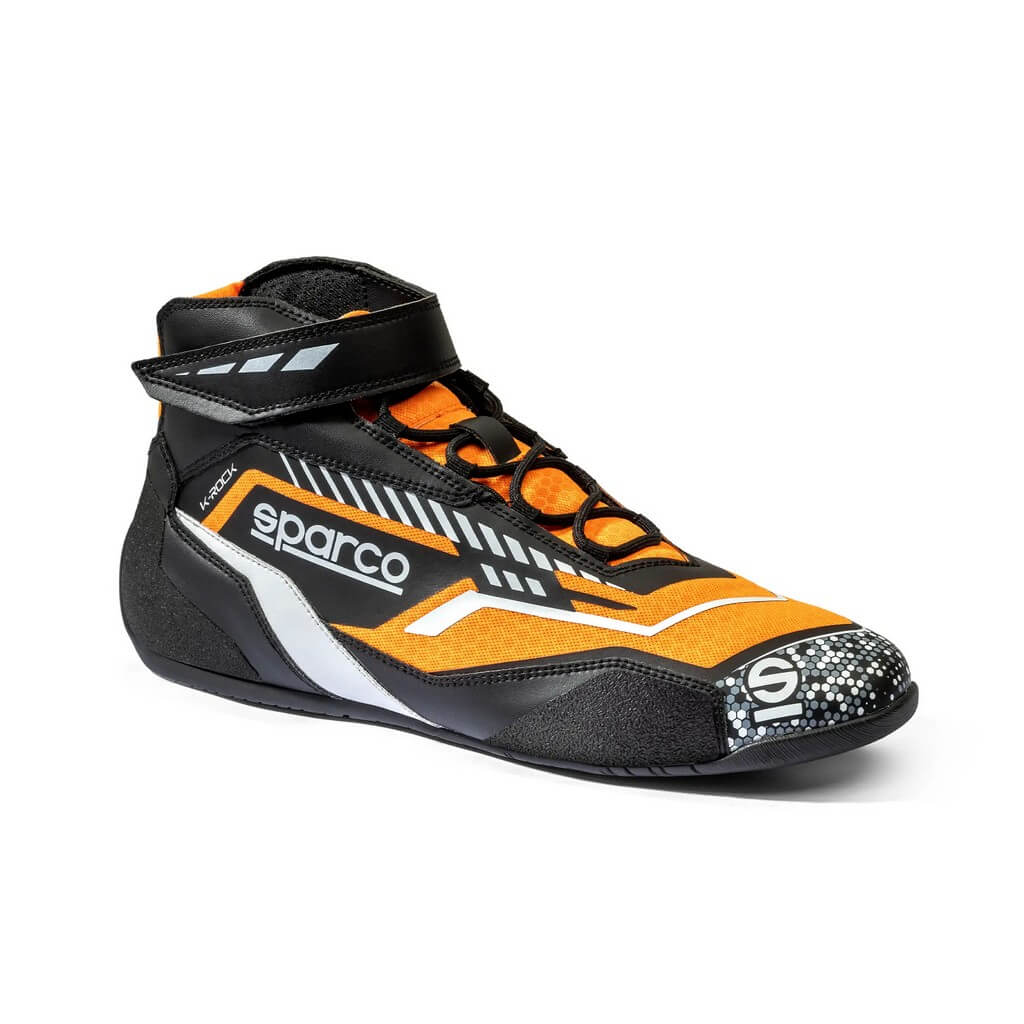 SPARCO BKB0001B0K04042 Взуття для картингу K-Rock, Чорний / Оранжевий флуо, Розмір 42 Photo-1