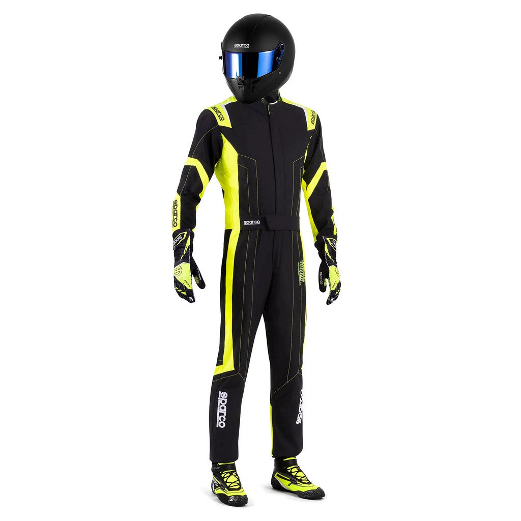 SPARCO BKS0010B0K0800M Костюм для картингу Thunder Advanced, Чорний / Жовтий флуо, Розмір M Photo-1