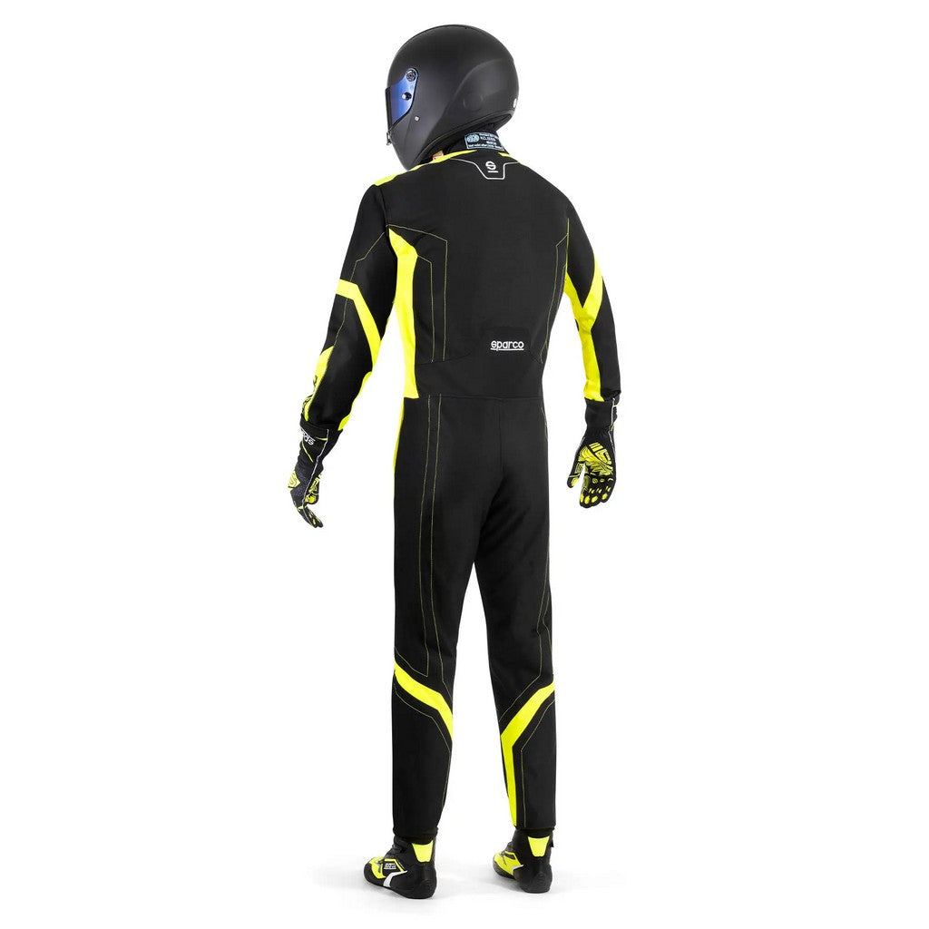 SPARCO BKS0010B0K0800M Костюм для картингу Thunder Advanced, Чорний / Жовтий флуо, Розмір M Photo-2