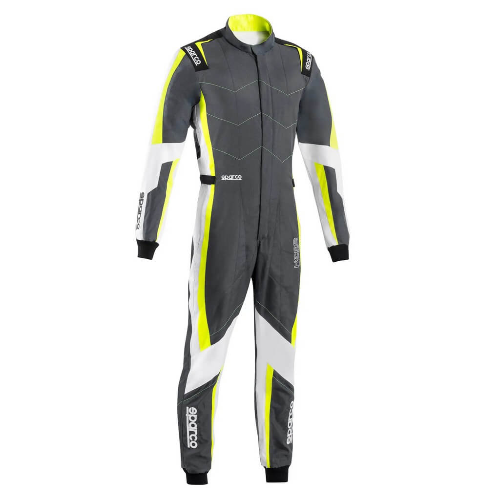 SPARCO BKS0011B0E3300M Костюм для картингу Kerb Advanced, Темний сірий / Жовтий флуо, Розмір M Photo-0