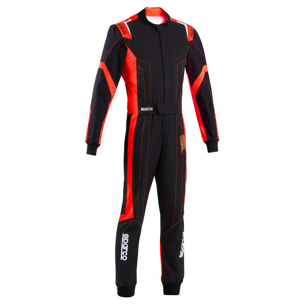 SPARCO BKS0010B0K122XL Костюм для картингу Thunder Advanced, Чорний / Червоний, Розмір 2XL Photo-0