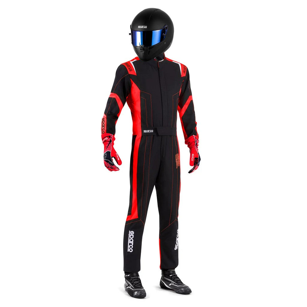 SPARCO BKS0010B0K122XL Костюм для картингу Thunder Advanced, Чорний / Червоний, Розмір 2XL Photo-1