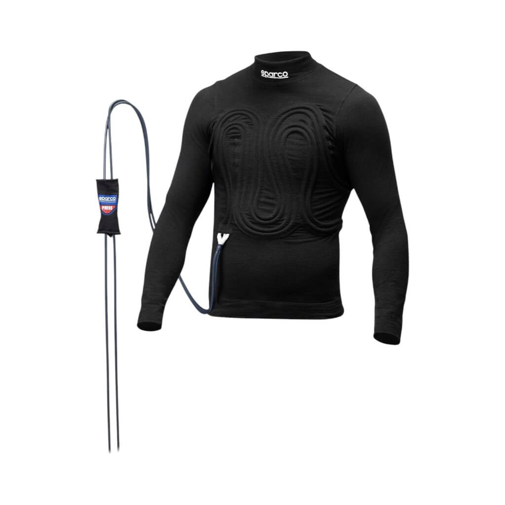 SPARCO BRL0004B0K0100M Верх охолоджуючої гоночної термобілизни R586 Cool Front, Чорний, Розмір M Photo-0