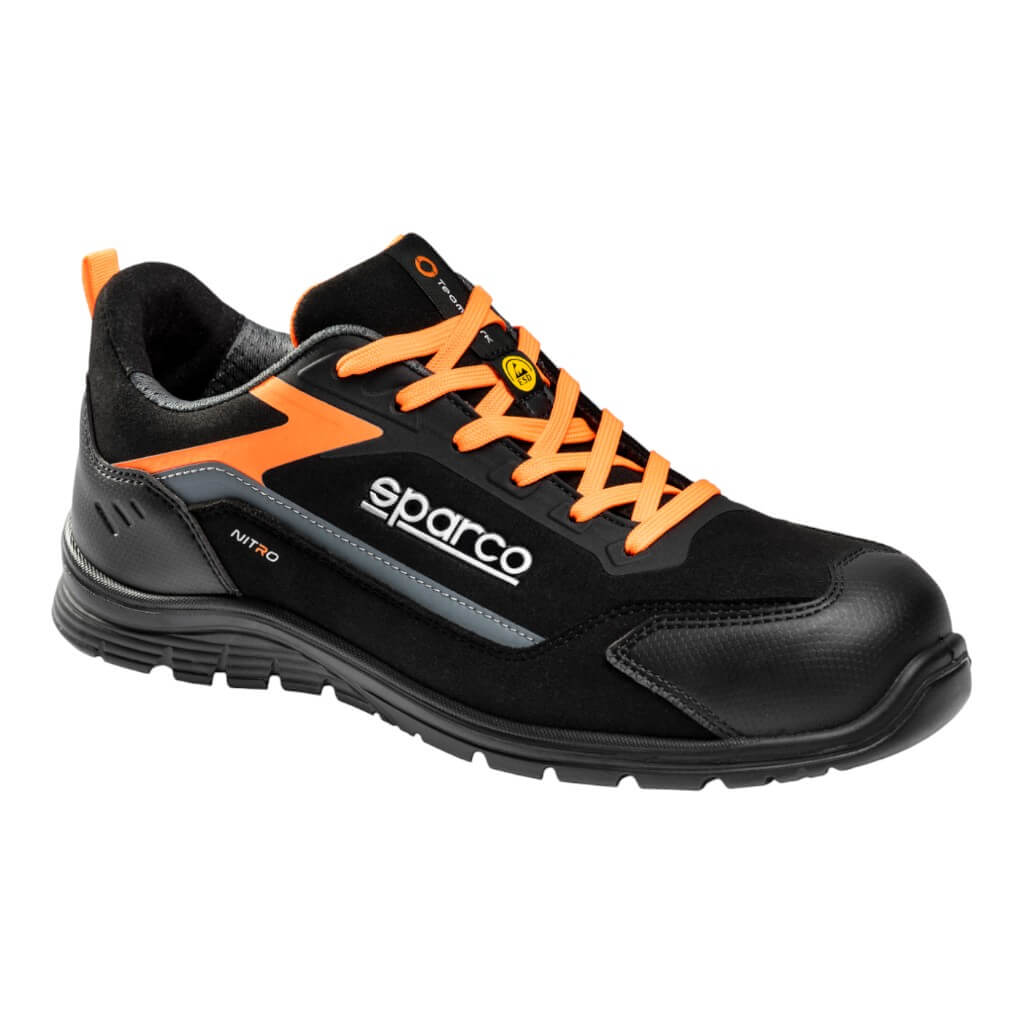 SPARCO BTB0044B0K04037 Черевики механіка Nitro Kalle S3S, Чорний/Флуо Помаранчевий, Розмір 37 Photo-0