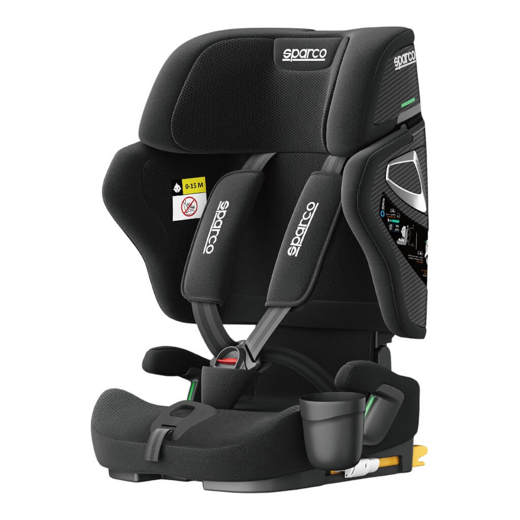 SPARCO BYR0007B0K0100N Дитяче сидіння SK8000I, ISOFIX, ECE R129/03, 76–150 см, Чорний Photo-0