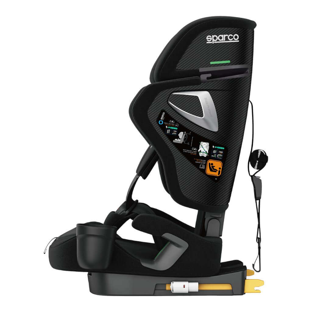 SPARCO BYR0007B0K0100N Дитяче сидіння SK8000I, ISOFIX, ECE R129/03, 76–150 см, Чорний Photo-2