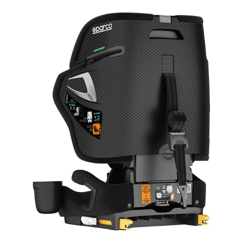 SPARCO BYR0007B0K0100N Дитяче сидіння SK8000I, ISOFIX, ECE R129/03, 76–150 см, Чорний Photo-3