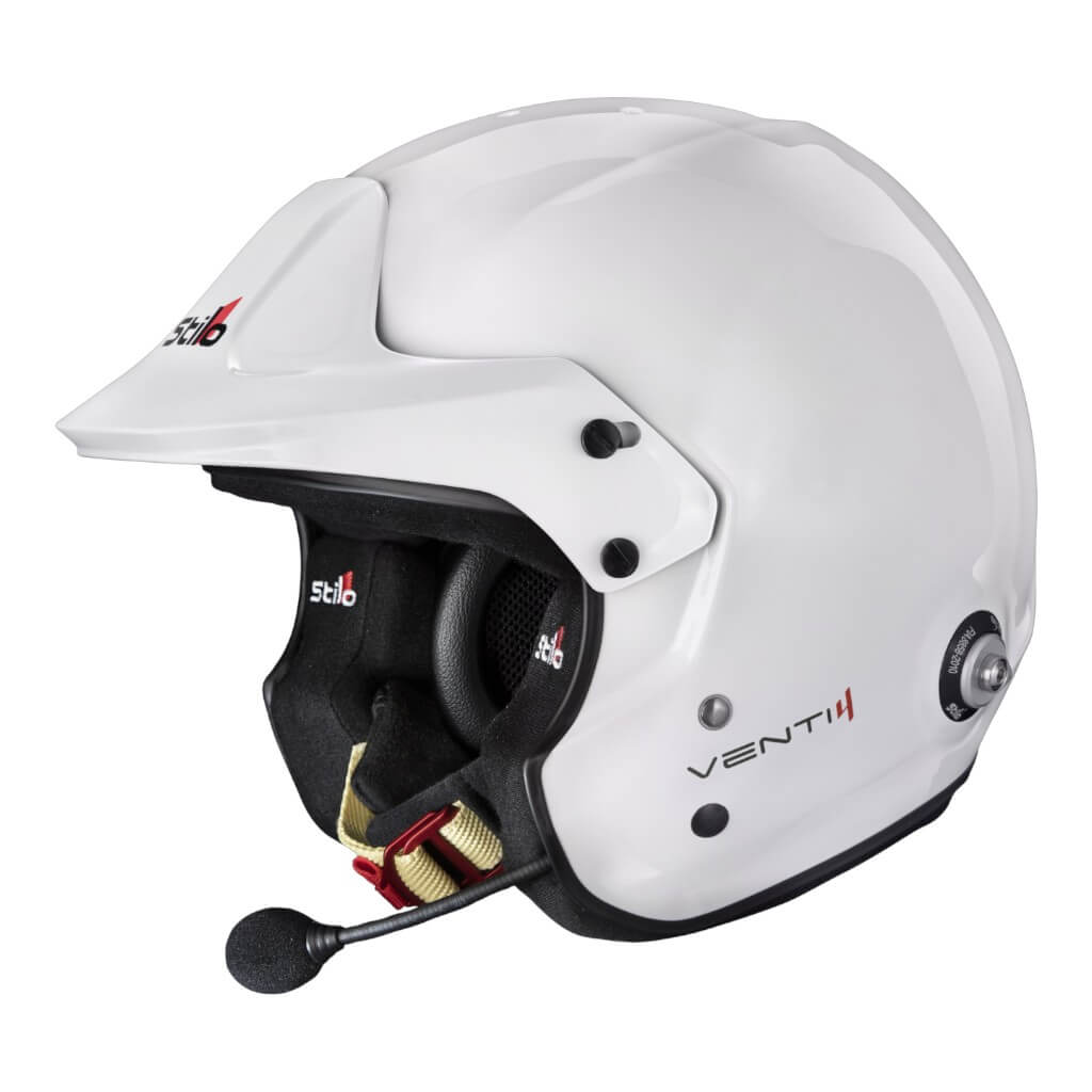 STILO AA0114EG2X550101 Відкритий шолом Venti4 Trophy Plus Composite, FIA 8859-24 Hans, Білий/ Чорний, Розмір 55 Photo-0