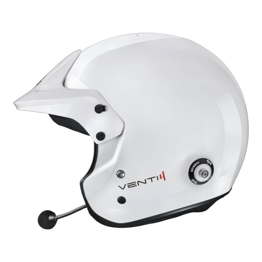 STILO AA0114EG2X630101 Відкритий шолом Venti4 Trophy Plus Composite, FIA 8859-24 Hans, Білий/ Чорний, Розмір 63 Photo-3