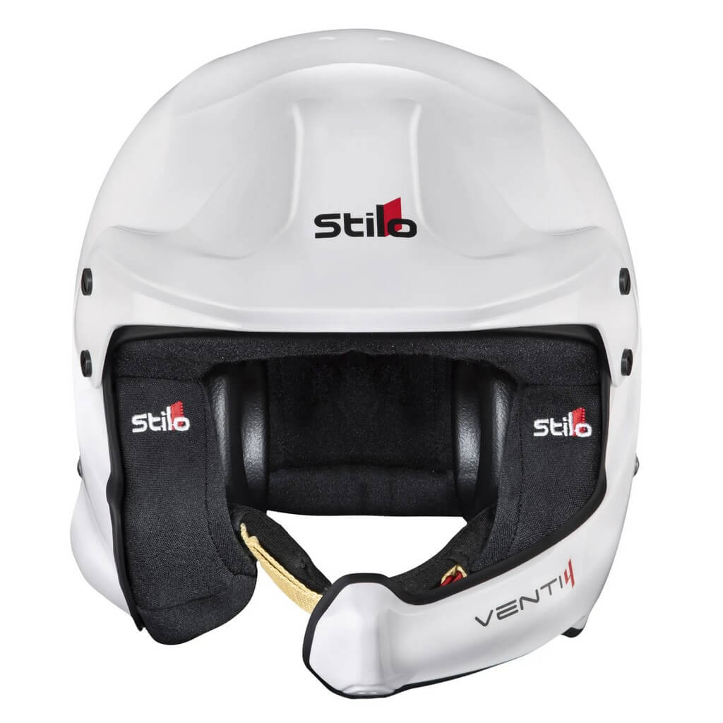 STILO AA0224BG2V610101 Відкритий шолом Venti4 WRC Composite Rally (Snell SA2020, FIA 8859-24, Hans FIA8858-10), Білий зовні / Чорний всередині, Розмір 61 Photo-1
