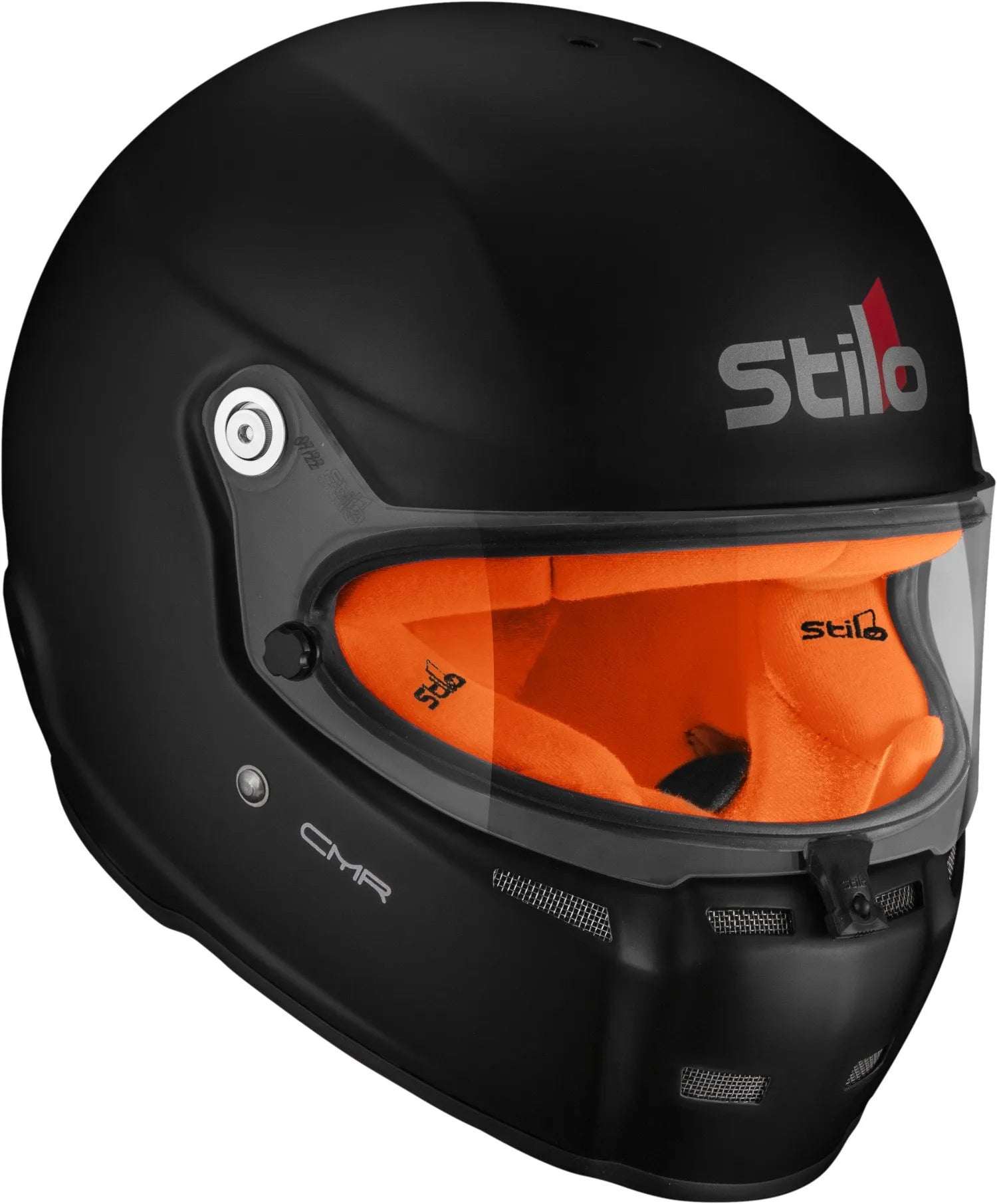 STILO AA0719AH2P57ORA Шолом для картингу ST5 CMR Snell 2016 Матовий чорний / Оранжева підкладка - 57 Photo-0