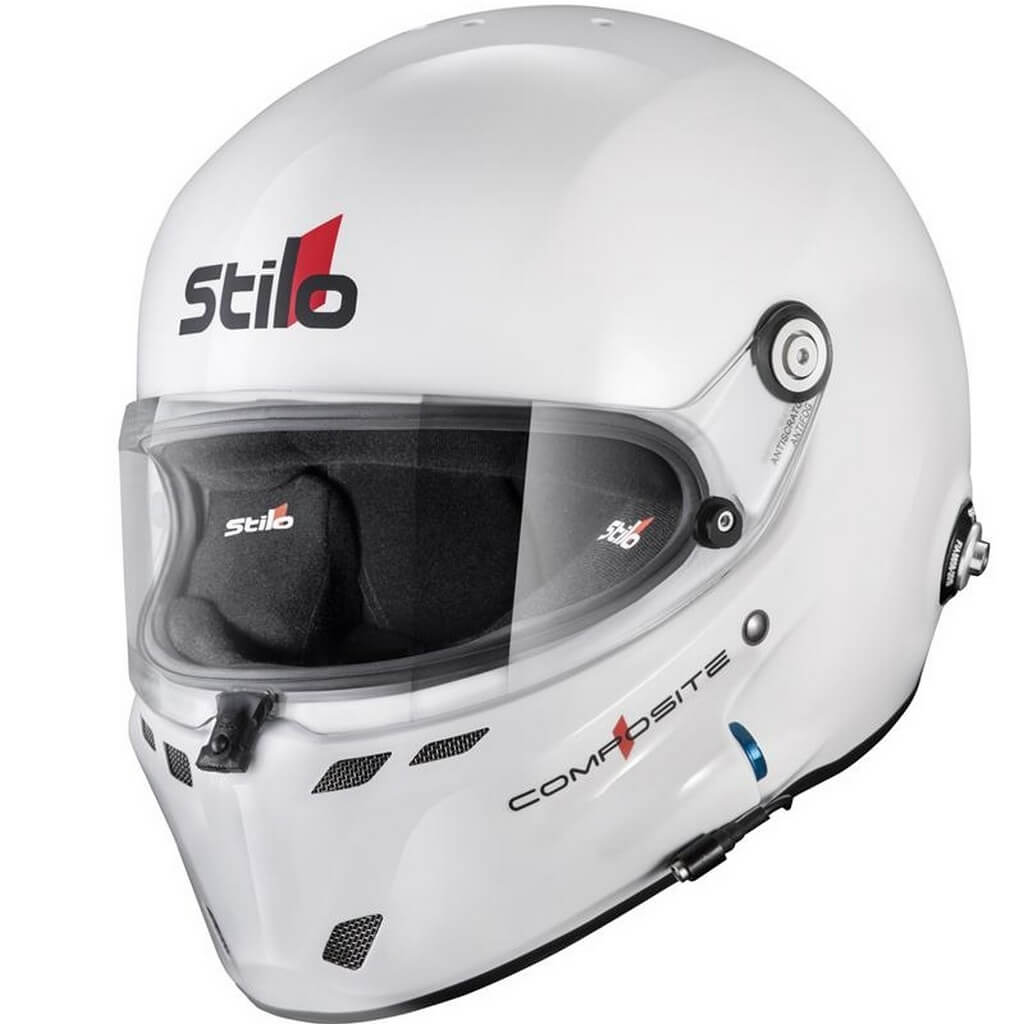STILO AA0800CG2X610101 Закритий шолом ST6 F Composite Turismo, FIA 8859-24 Hans, Білий/ Чорний, Розмір 61 Photo-0