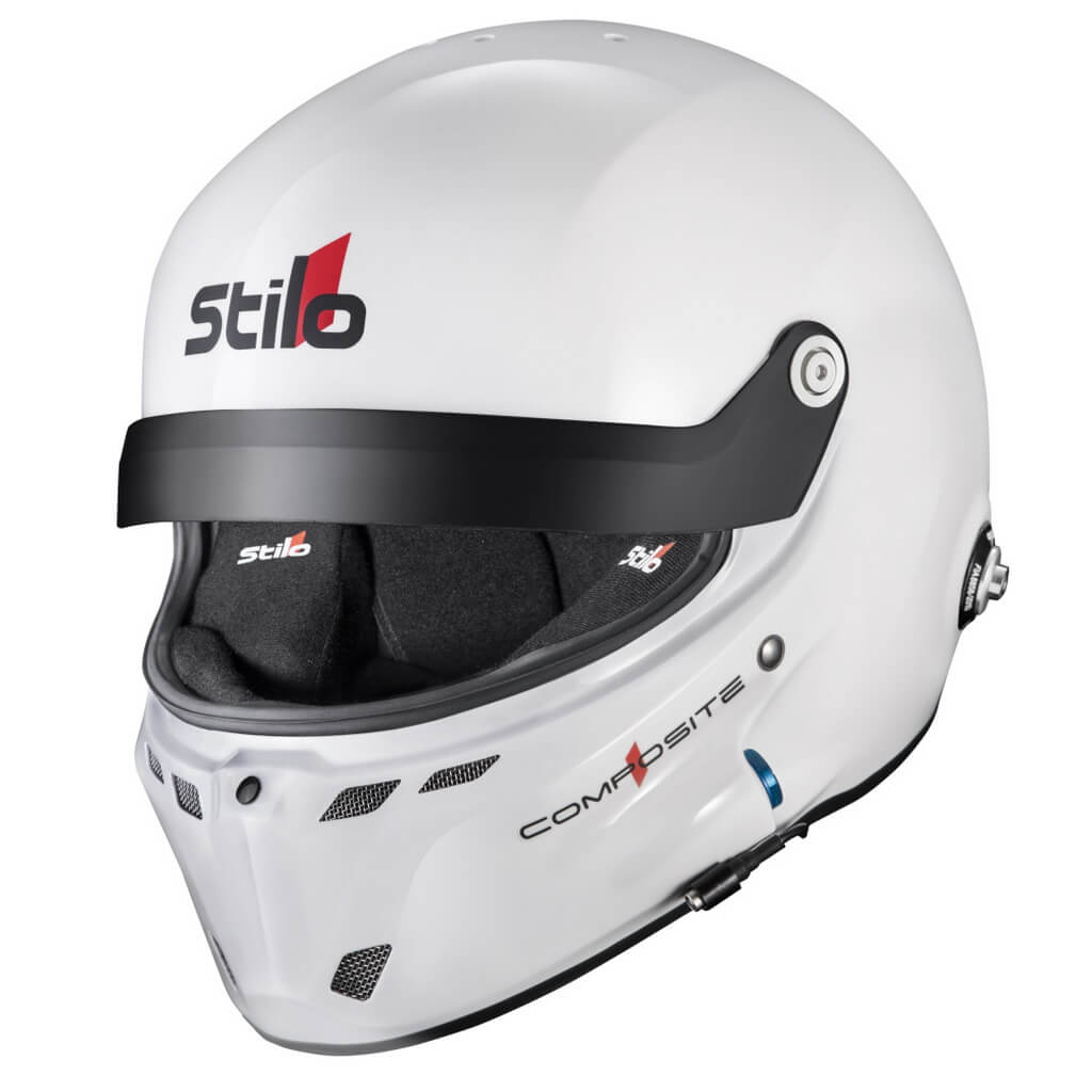 STILO AA0802CG2V540101 Закритий шолом ST6 GT Composite Turismo (Snell SA2020, FIA 8859-24, Hans FIA8858-10), Білий зовні / Чорний всередині, Розмір 54 Photo-0