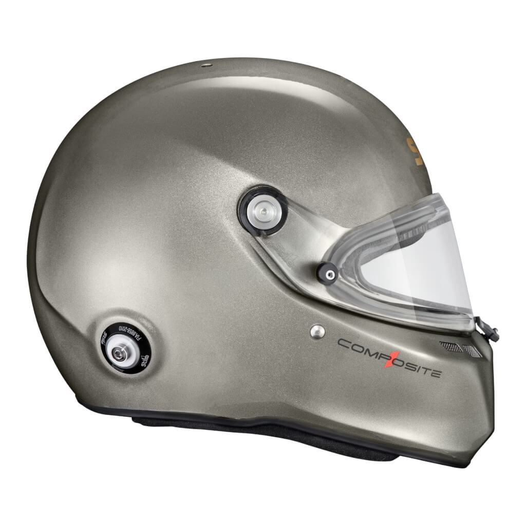 STILO AA0810AG2Y61 Закритий шолом ST6 FN Composite, FIA 8859-24 Hans, ABP, Титан/ Чорний, Розмір 61 Photo-1