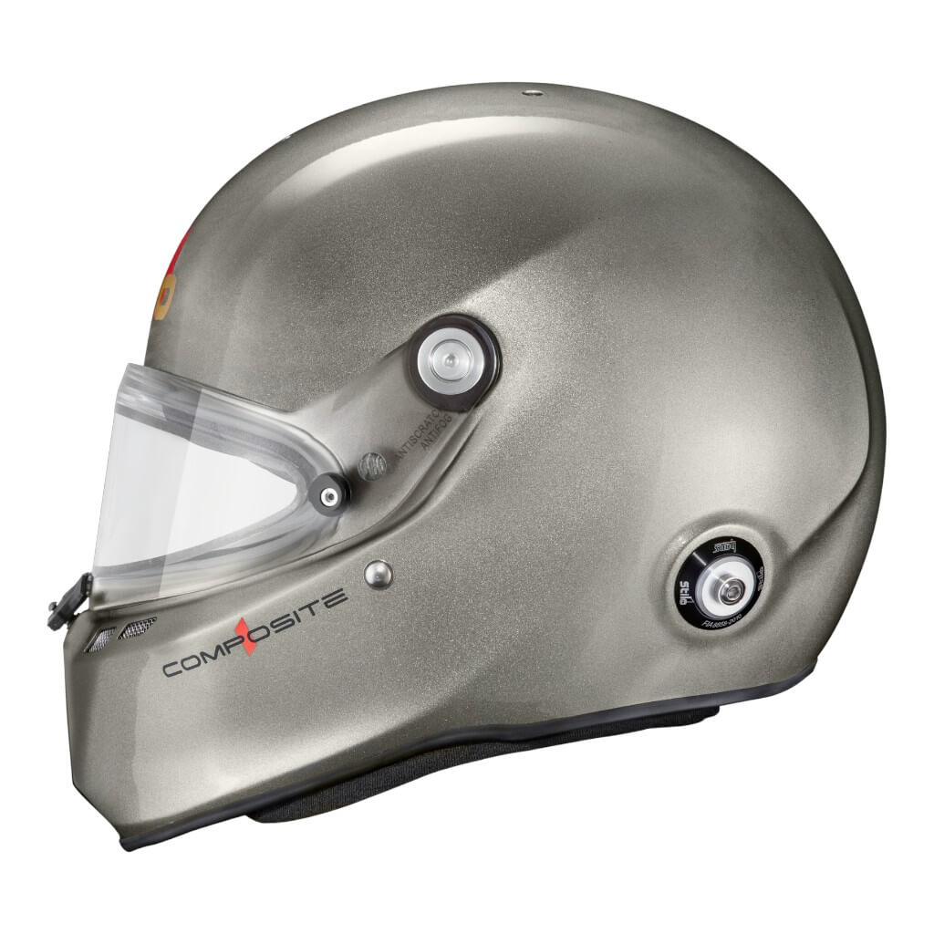 STILO AA0810AG2Y55 Закритий шолом ST6 FN Composite, FIA 8859-24 Hans, ABP, Титан/ Чорний, Розмір 55 Photo-3