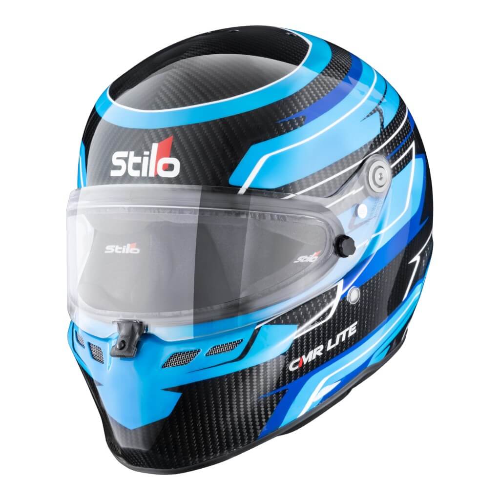 STILO AA0821AH5P53DBLU Шолом для картингу ST6 CMR Carbon Lite Graphyc, Snell CMR 2016, Синій, Розмір 53 Photo-0