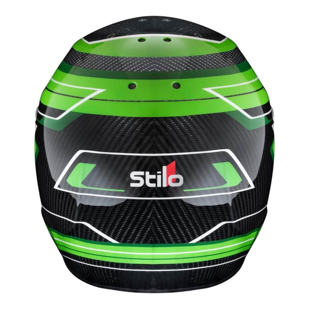 STILO AA0821AH5P56DGRE Шолом для картингу ST6 CMR Carbon Lite Graphyc, Snell CMR 2016, Зелений, Розмір 56 Photo-1