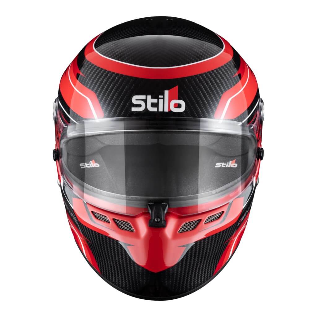 STILO AA0821AH5P54DRED Шолом для картингу ST6 CMR Carbon Lite Graphyc, Snell CMR 2016, Червоний, Розмір 54 Photo-4