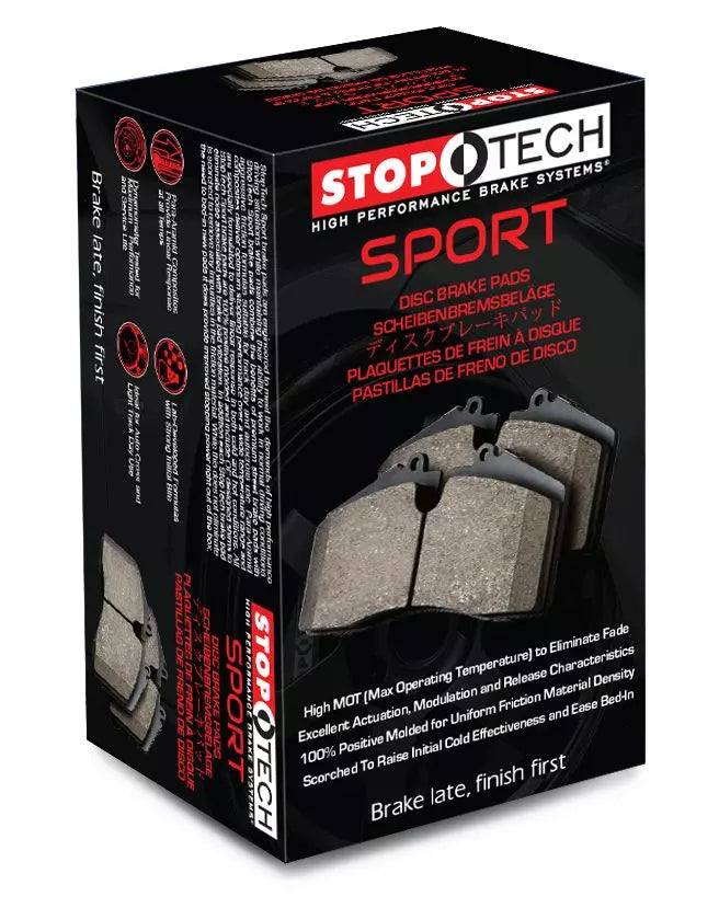 STOPTECH 309.10010 Гальмівні колодки Sport з пластинами для SUBARU STI, MITSUBISHI EVO, MEGANE RS Photo-3
