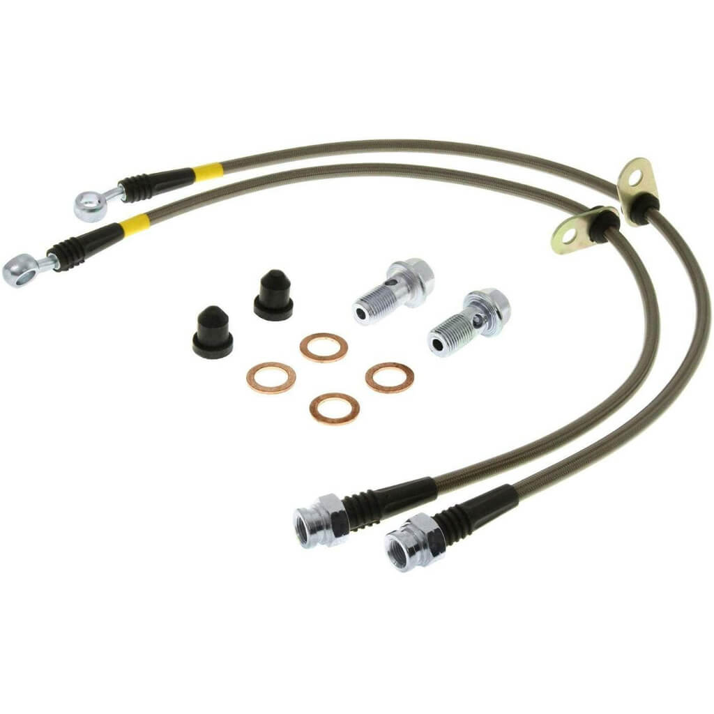 STOPTECH 950.44033 Комплект передніх гальмівних шлангів (нержавіюча сталь) для TOYOTA Land Cruiser (J200) 2008- Photo-0