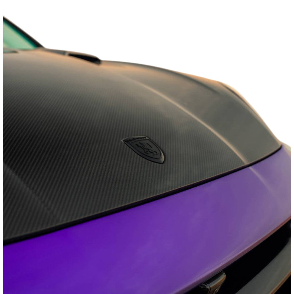 TECHART 000.965.202.BLK Передня емблема капота TECHART, чорна Photo-1