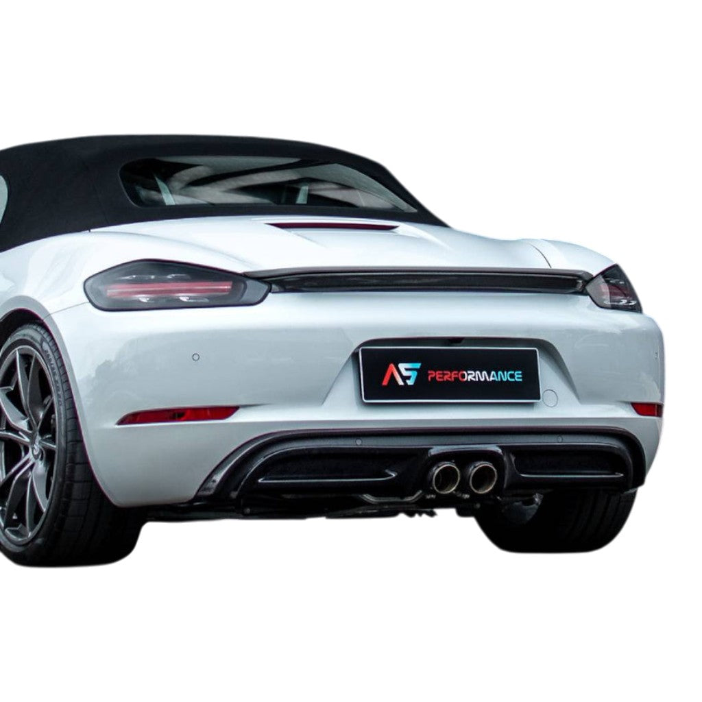 TECHART 082.121.700.009M Задня панель, матовий карбон для PORSCHE 718 Cayman/Boxster S/T/GTS/GTS 4.0/GT4/GT4 RS/Spyder/Spyder RS Photo-2