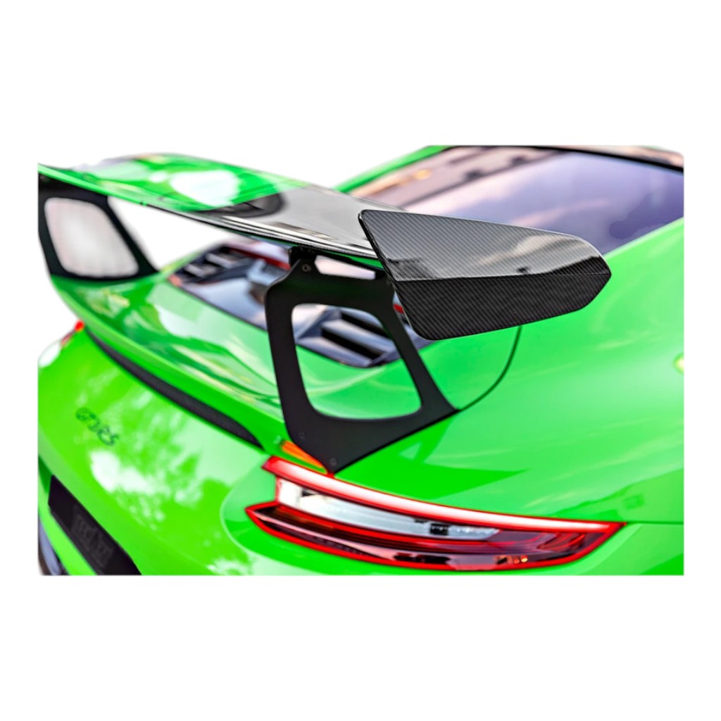 TECHART 091.121.892.009G Накладки заднього спойлера, глянцевий карбон для PORSCHE 911 GT3RS (991.2) Photo-2