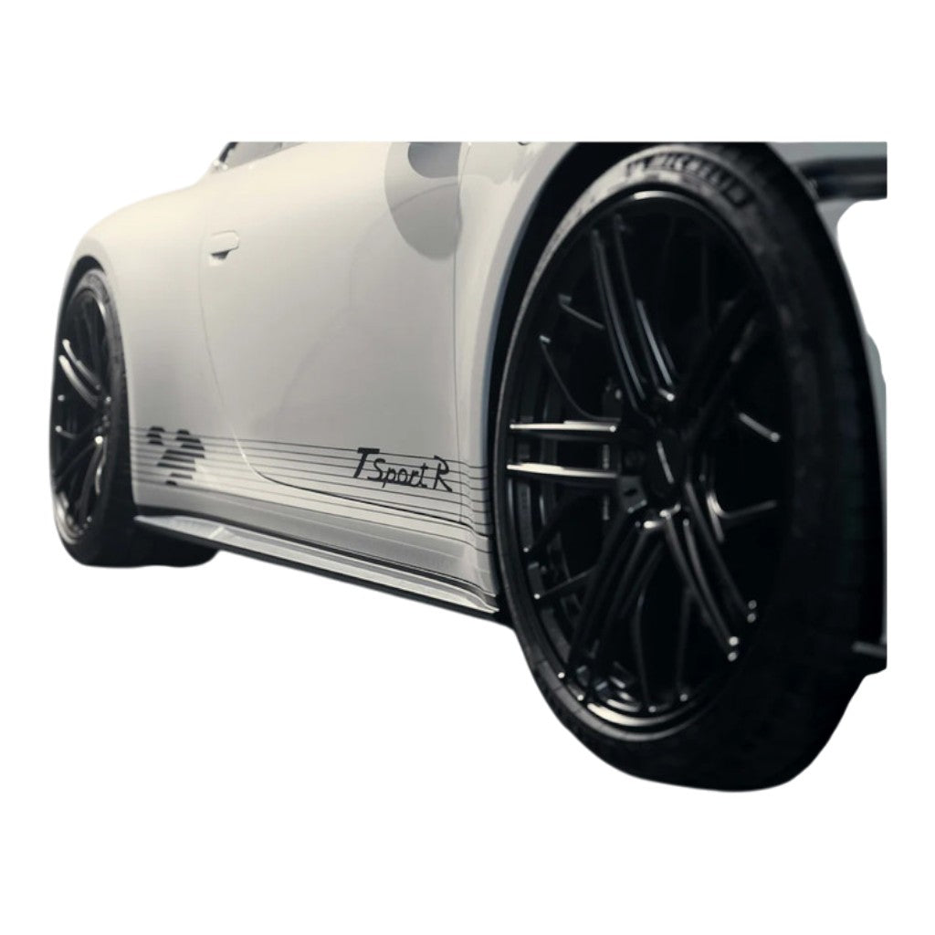 TECHART 092.121.351.009M-02 Бічні спідниці, матовий карбон для PORSCHE 911 Carrera 4 / T / S / 4S / GTS / 4 GTS / GT3 / GT3 Touring (992) Photo-2