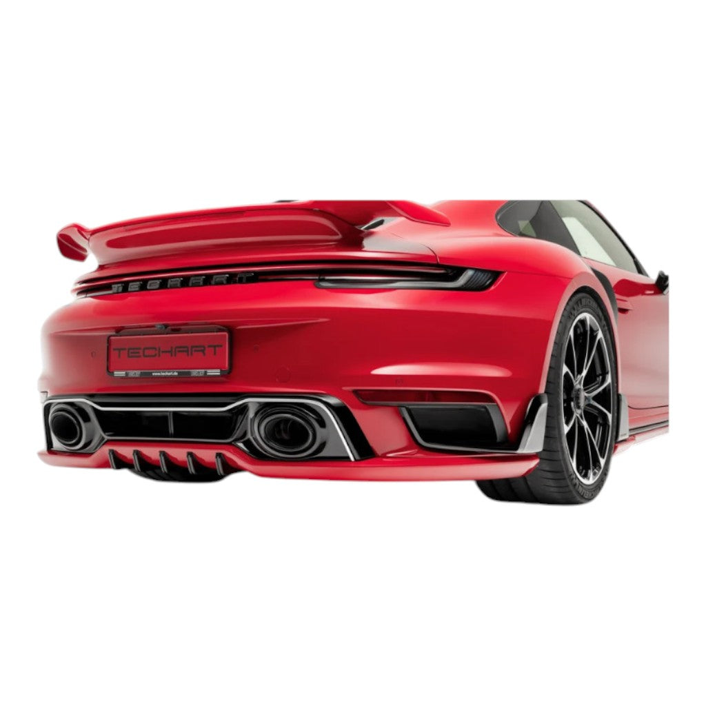 TECHART 092.310.510.009G Комплект карбонових насадок на вихлоп, глянцевий для PORSCHE 911 Carrera 4/T/S/4S/GTS/4 GTS/Turbo/Turbo S (992.1) Photo-9