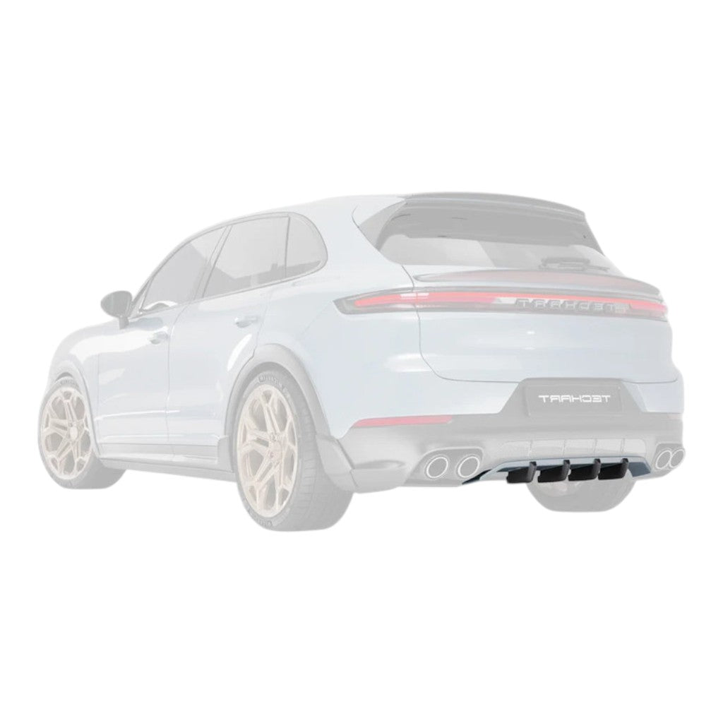 TECHART 09Y.100.582.009 Задній дифузор з чотирма додатковими плавниками для PORSCHE Cayenne E-Hybrid/S/S E-Hybrid/GTS/Turbo E-Hybrid (E3.2) Photo-2