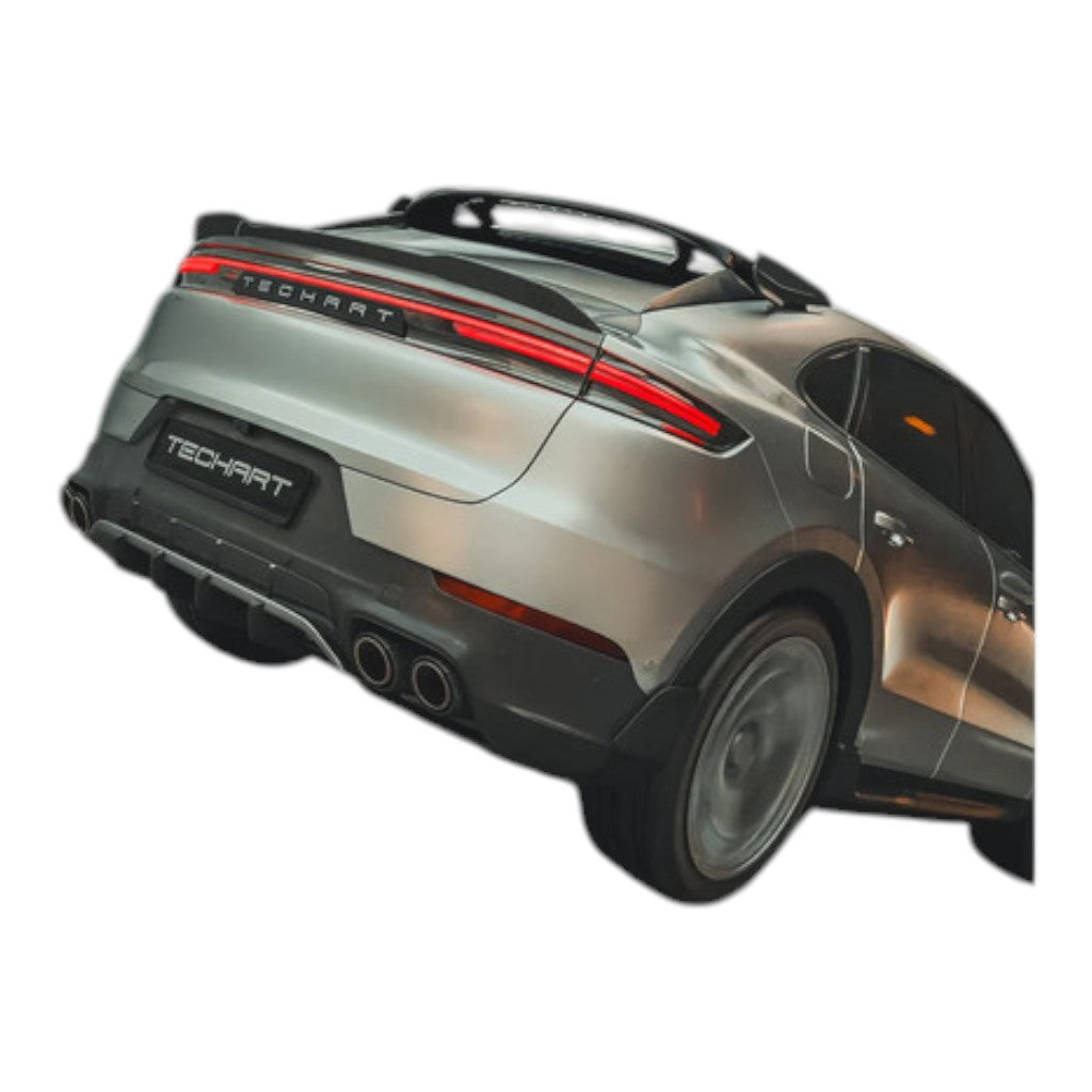 TECHART 09Y.100.582.009 Задній дифузор з чотирма додатковими плавниками для PORSCHE Cayenne E-Hybrid/S/S E-Hybrid/GTS/Turbo E-Hybrid (E3.2) Photo-5