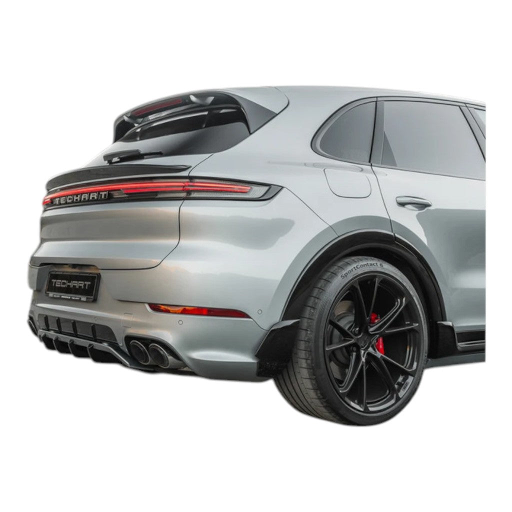TECHART 09Y.100.582.009 Задній дифузор з чотирма додатковими плавниками для PORSCHE Cayenne E-Hybrid/S/S E-Hybrid/GTS/Turbo E-Hybrid (E3.2) Photo-7