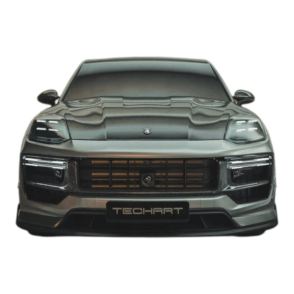 TECHART 09Y.121.199.009G Аеродинамічний капот, глянцевий видимий карбон для PORSCHE Cayenne (E3.2) Photo-4