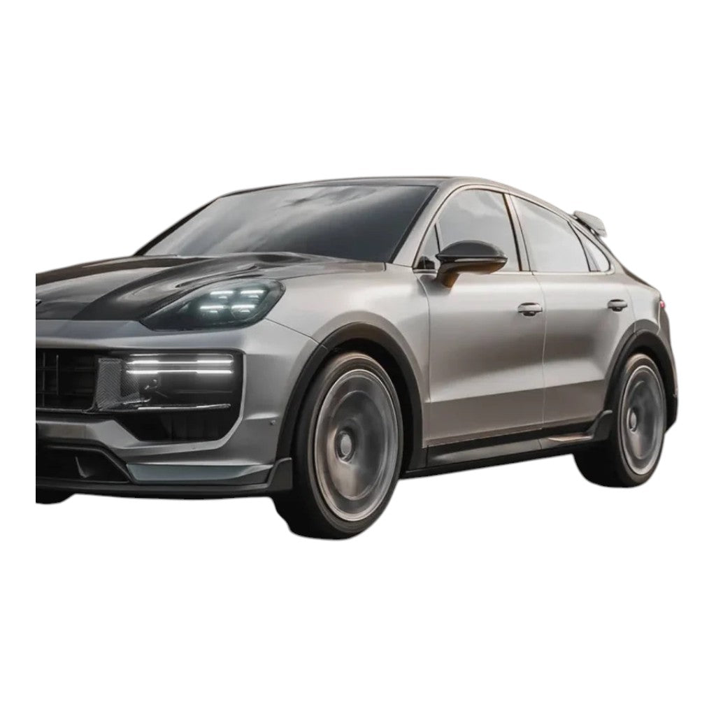 TECHART 09Y.121.320.009M Накладки на бокові дзеркала (LHD), матовий карбон для PORSCHE Cayenne (E3.1 / E3.2) Photo-4