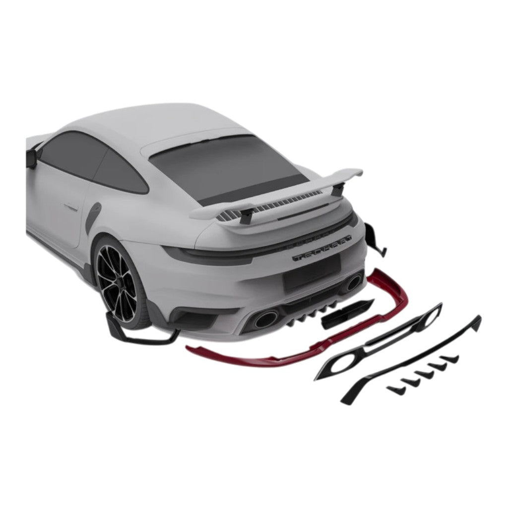 TECHART +92.100.580.103 V02: Задні дифузорні плавники, індивідуальний колір для PORSCHE 911 Turbo/Turbo S (992.1) Photo-2