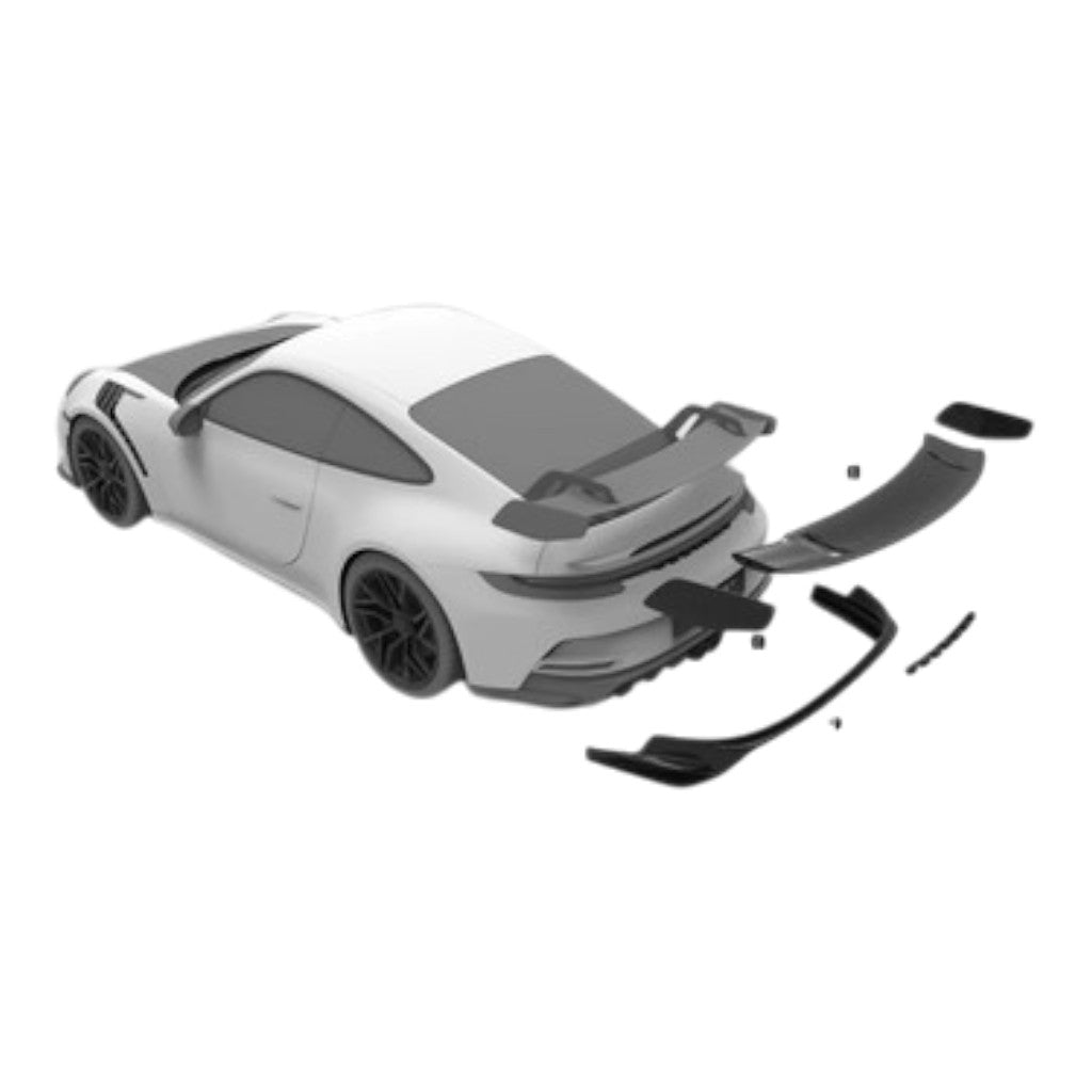 TECHART +92.121.580.100FCG-01 V01: Задня панель, нижня частина, кований глянцевий карбон для PORSCHE 911 GT3 / GT3 Touring (992.1) Photo-2