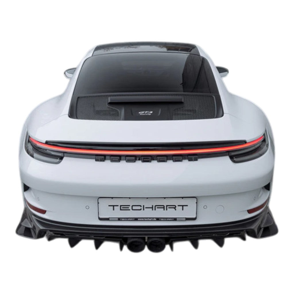 TECHART +92.121.580.100FCG-01 V01: Задня панель, нижня частина, кований глянцевий карбон для PORSCHE 911 GT3 / GT3 Touring (992.1) Photo-4