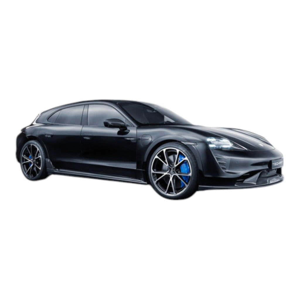 TECHART +9J.121.350.002 V01: Бічні пороги з плавником із видимого карбону, глянцеві для PORSCHE Taycan (9J1) Photo-9