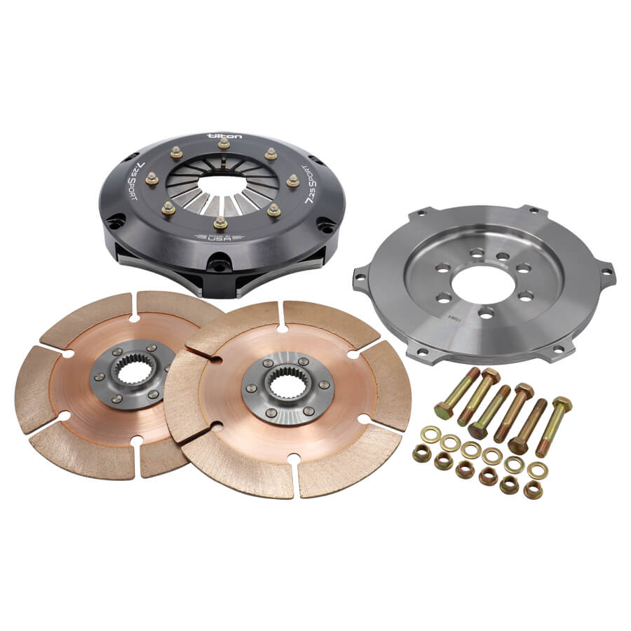 TILTON 56-2336 К-т зчеплення і маховика, Sport 7.25, 2 диска, для CHEVY (L) з зовнішнім балансом, 26 шліців валу Photo-1