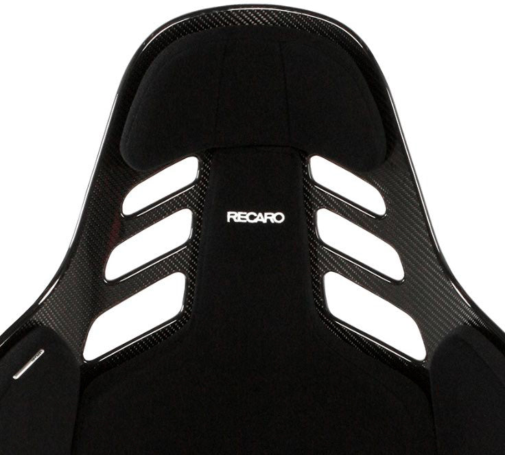 RECARO 078.32.2B21 Гоночне сидіння Podium CF праве (ABE / FIA 8855-1999) SAB Чорний велюр, Розмір L Photo-2