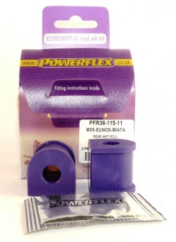 POWERFLEX PFR36-115-11 Задня втулка кріплення поперечної стійкості (11 мм) x2 для MAZDA Miata (1989 - 2005) Photo-0