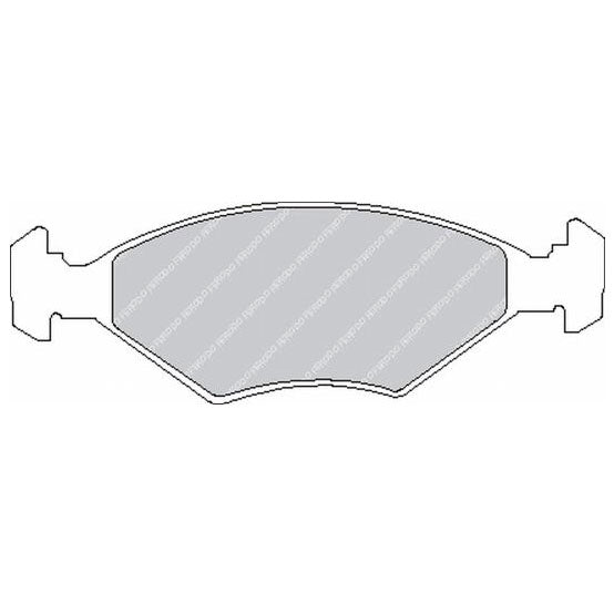 FERODO FCP519W Передні гальмівні колодки DS1.11 для FIAT Duna / Fiorino / Siena Photo-0