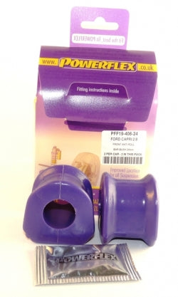 POWERFLEX PFF19-406-24 x2 Передній стабілізатор поперечної стійкості (24 мм) для FORD Capri Photo-0