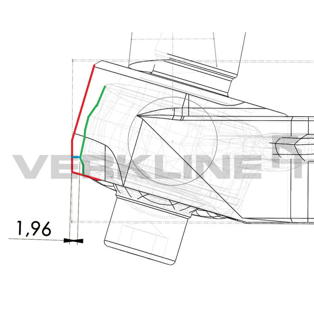VERKLINE WAS-031 Комплект регульованих передніх трубчастих важелів (для гонок) для AUDI S3 (8L) / VW Golf (Mk4) Photo-2