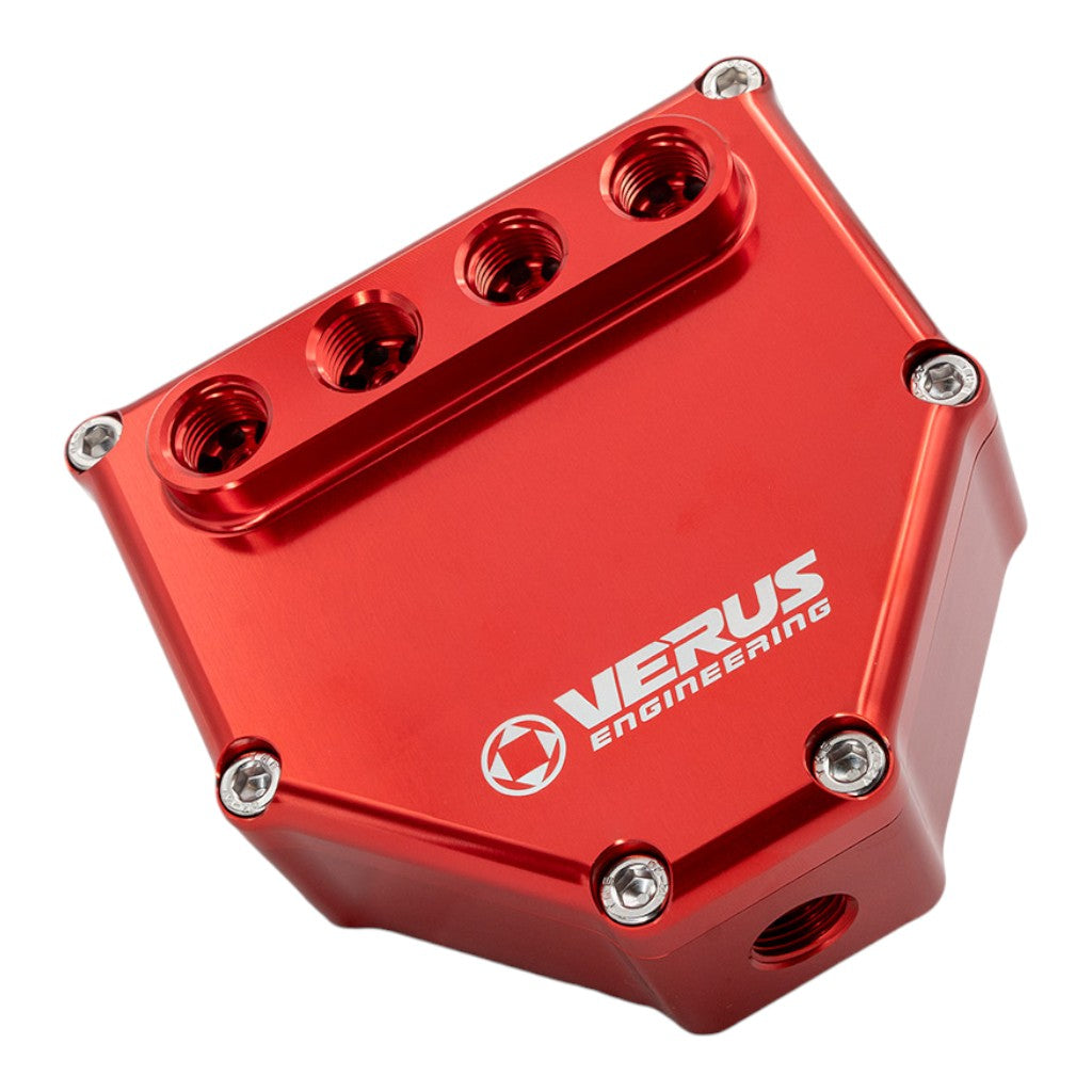 VERUS ENGINEERING A0002A-RED Подвійний повітряно-масляний сепаратор, червоний для SUBARU BRZ / SCION FR-S / TOYOTA GT86 (ZN6 / ZC6) Photo-0