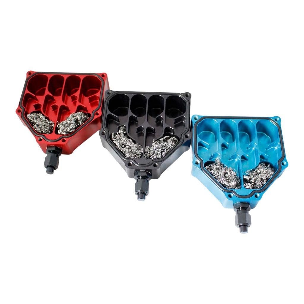 VERUS ENGINEERING A0002A-RED Подвійний повітряно-масляний сепаратор, червоний для SUBARU BRZ / SCION FR-S / TOYOTA GT86 (ZN6 / ZC6) Photo-3