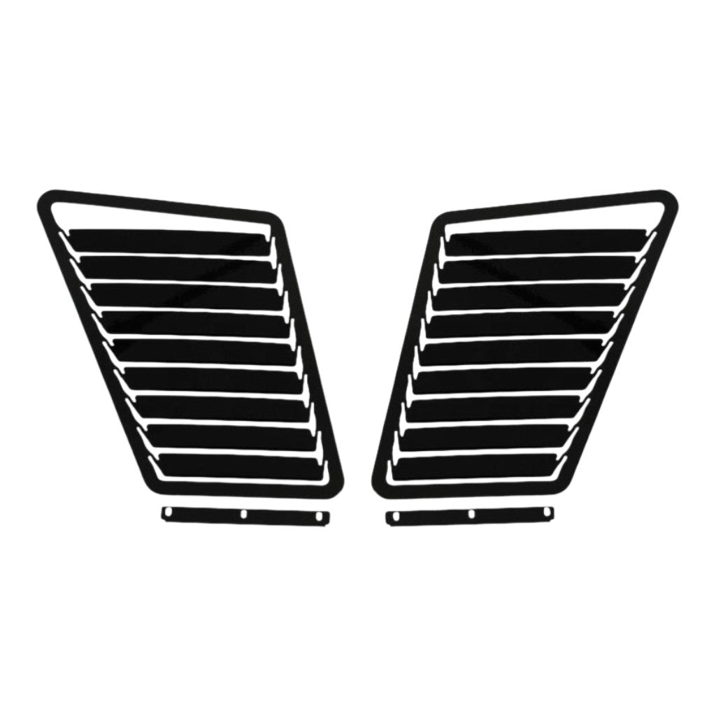 VERUS ENGINEERING A0080A-BLK-XT2 Комплект алюмінієвих вентиляційних луврів капота XT2,чорний для MAZDA MX-5 Miata (ND) Photo-0