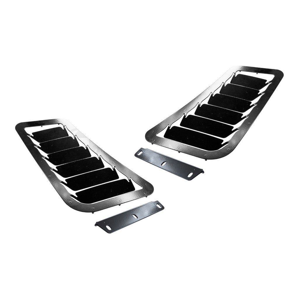 VERUS ENGINEERING A0140A-BLK-NV6 Комплект алюмінієвих вентиляційних луврів капота NV6, чорний для VOLKSWAGEN Golf GTI / Golf R (Mk7) Photo-0